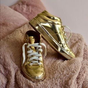 Jimmy Choo Gold Sneakers
